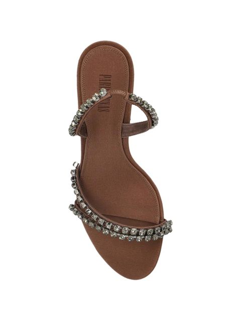 Paris Texas diamond strap sandals - Brown