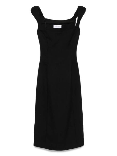 Marine Serre virgin wool sleeveless dress - Black - zdjęcie produktu nr 1