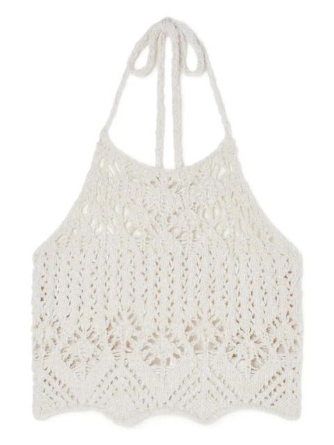 Alanui Lagoon Romance crochet top - White - zdjęcie produktu nr 1