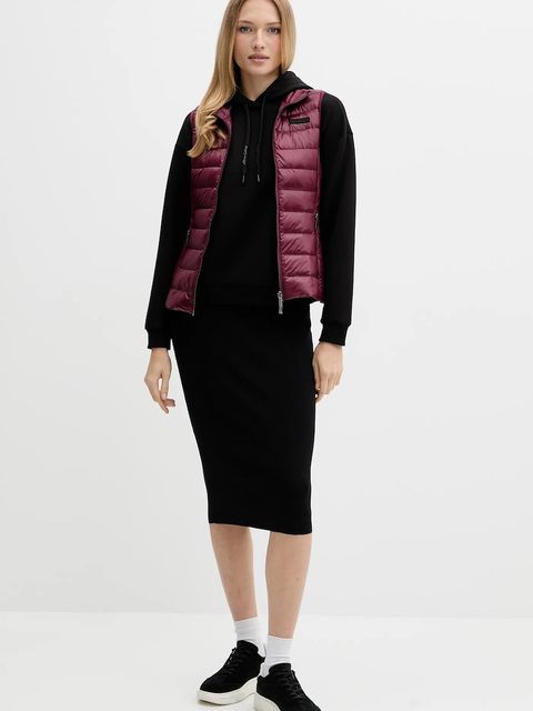 Armani Exchange bluza damska kolor czarny z kapturem gładka XW000836 AF13397