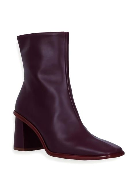 ALOHAS square-toe heeled boots - Red