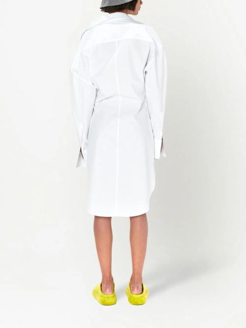 JW Anderson lace-detail shirt dress - White