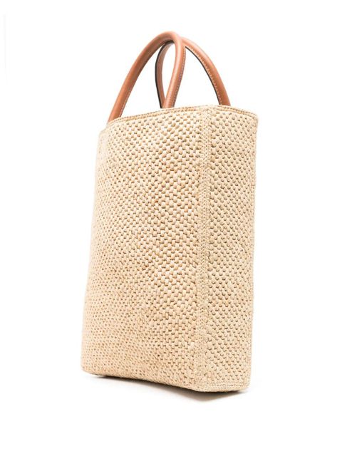 LOEWE A4 raffia tote bag - Neutrals