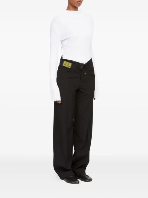 MM6 Maison Margiela cross-over tailored trousers - Black