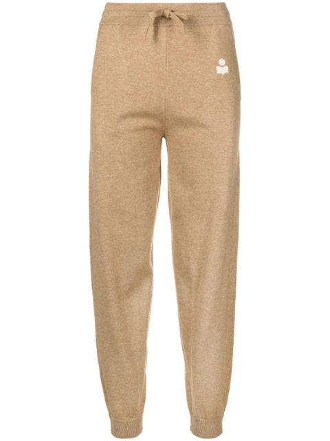 MARANT ÉTOILE Kira tapered track trousers - Brown - zdjęcie produktu nr 1