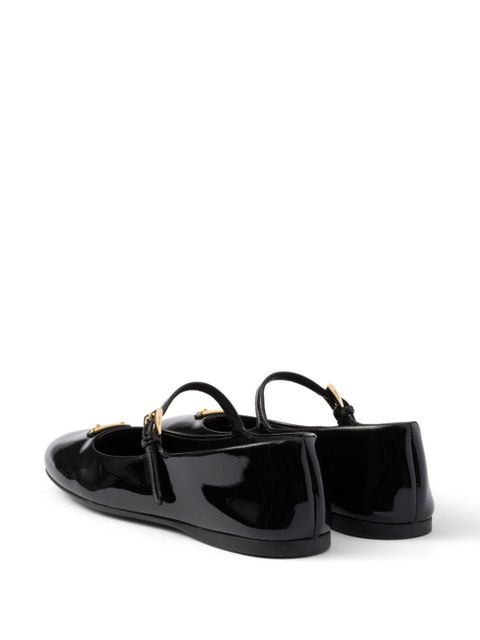 Prada leather ballerina shoes - Black - zdjęcie produktu nr 2