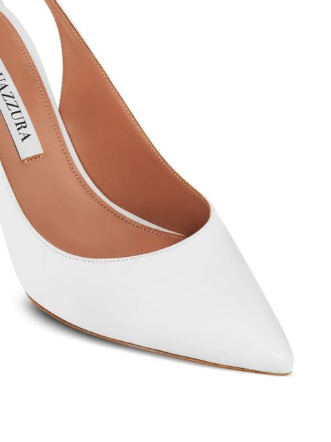 Aquazzura 85mm Bow Tie pumps - White