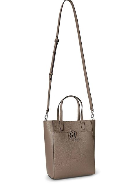 Lauren Ralph Lauren torebka skórzana kolor brązowy 431966760