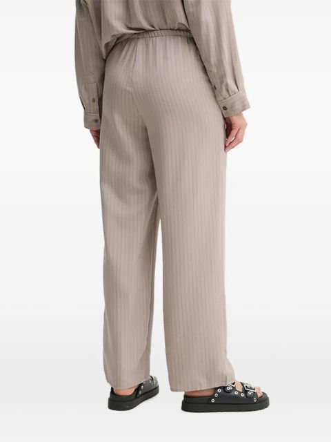 American Vintage drawstring-fastening pinstripe trousers - Neutrals