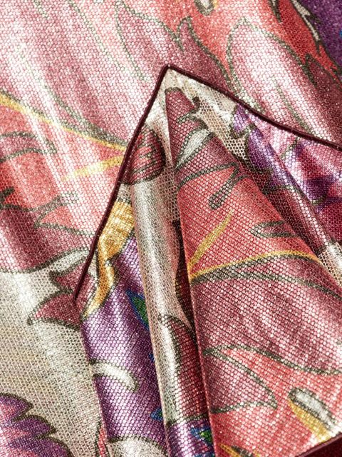 ETRO shimmering-finish midi dress - Red