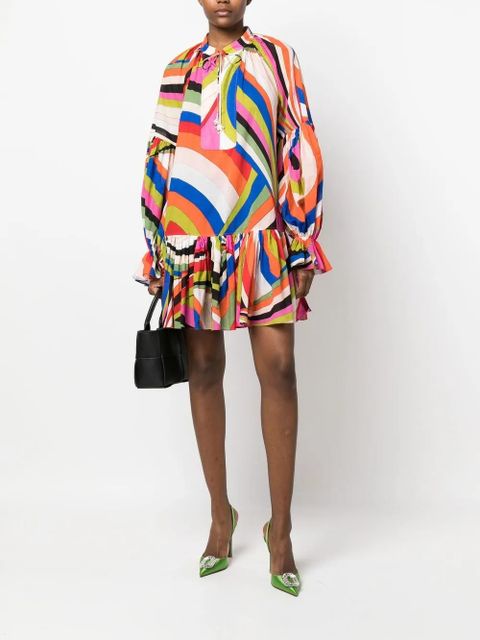 PUCCI Iride-print cotton minidress - Blue - zdjęcie produktu nr 2