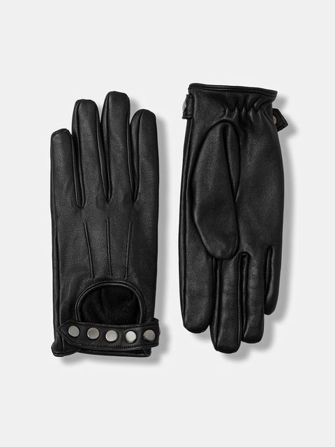 Medicine rękawiczki skórzane damskie kolor czarny - zdjęcie produktu nr 1