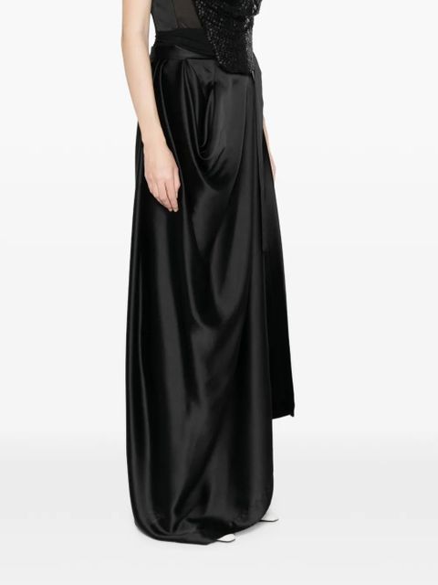 Vivienne Westwood Kendall tie wrap maxi skirt - Black