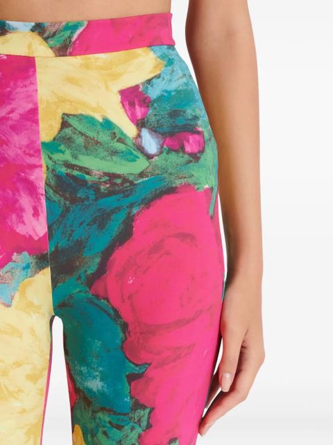 Balmain floral-print leggings - Pink