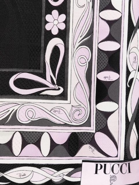 PUCCI patterned scarf - Black - zdjęcie produktu nr 2