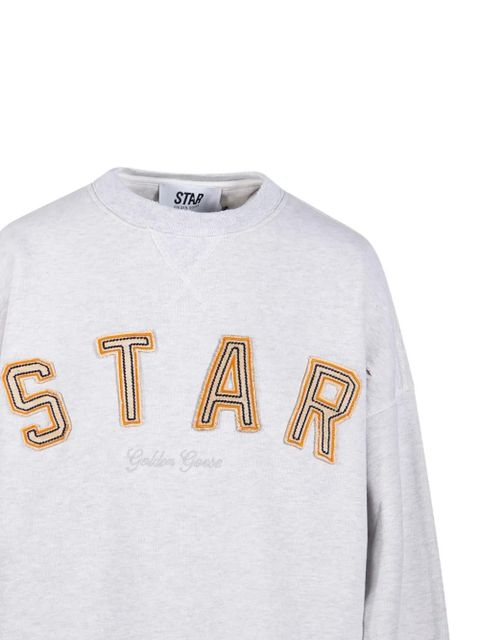 Golden Goose lettering-appliquéd sweatshirt - Grey