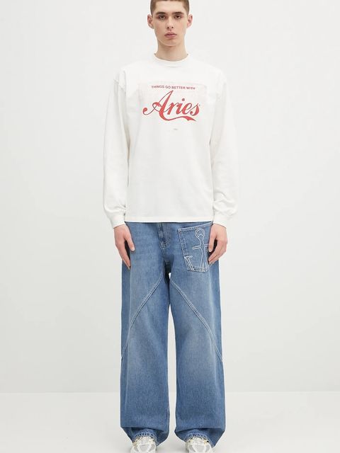 Aries longsleeve bawełniany Faded Cola LS Tee