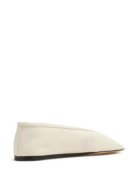 Le Monde Beryl Luna leather ballerina shoes - White
