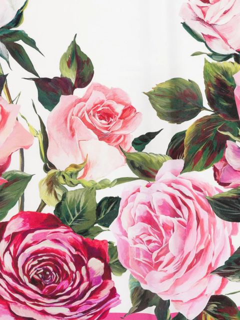 Dolce & Gabbana floral-print scarf - White - zdjęcie produktu nr 2