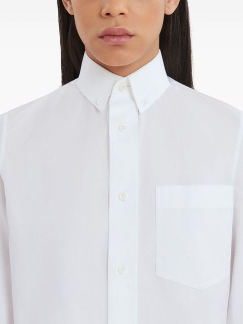Marni cropped cotton shirt - White