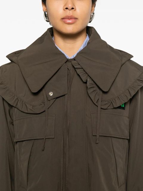Barbour ruffled hooded jacket - Green