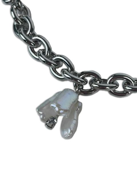 Simone Rocha pearl-pendant chain necklace - Silver - zdjęcie produktu nr 2