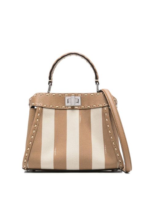 FENDI mini Peekaboo tote bag - Brown - zdjęcie produktu nr 1