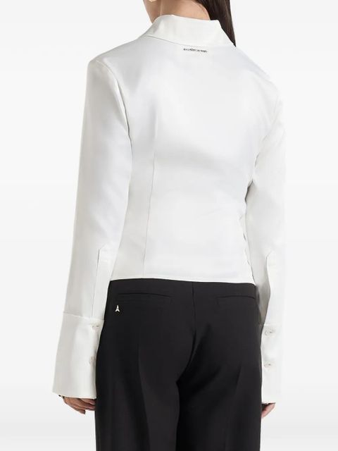 Manière De Voir Sonia cinched shirt - White