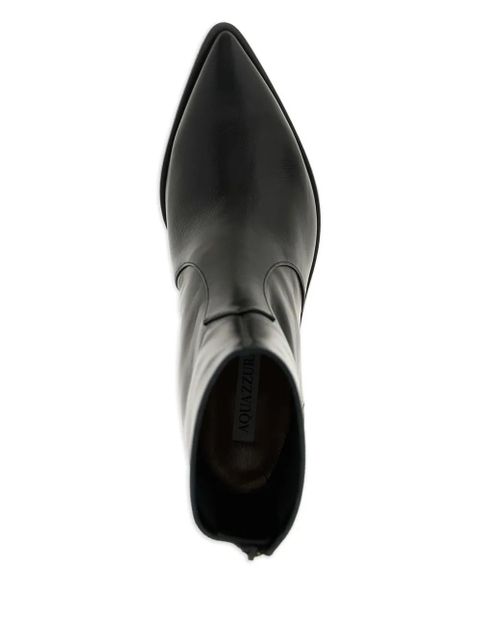 Aquazzura pointed-toe zip boots - Black