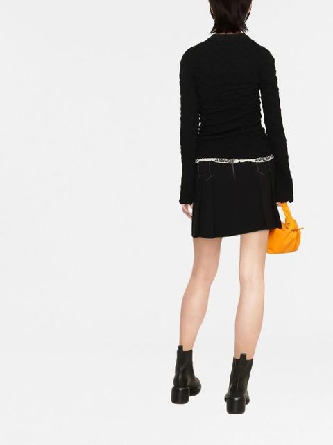 AMBUSH textured logo-hem knit jumper - Black - zdjęcie produktu nr 2