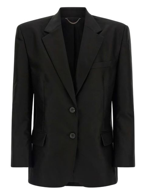 Magda Butrym flower-appliqué single-breasted blazer - Black - zdjęcie produktu nr 1