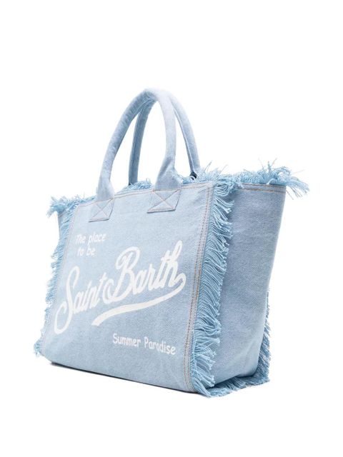 MC2 Saint Barth fringed-detail tote bag - Blue