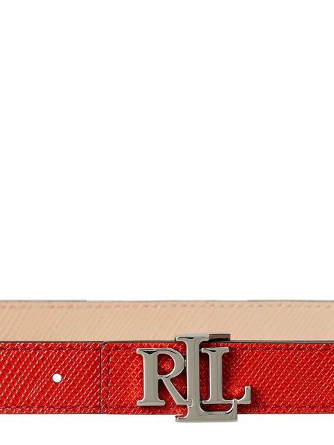 Lauren Ralph Lauren pasek skórzany damski kolor pomarańczowy 412974560 - zdjęcie produktu nr 2