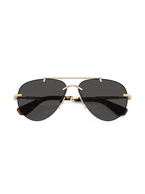 Burberry Eyewear metallic aviator-frame sunglasses - Gold