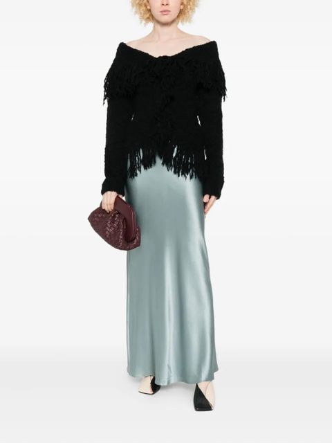 Cult Gaia Michelle fringe-trimmed cardigan - Black