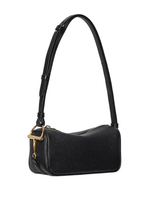 Gucci mini Half Horsebit grained-leather shoulder bag - Black - zdjęcie produktu nr 2