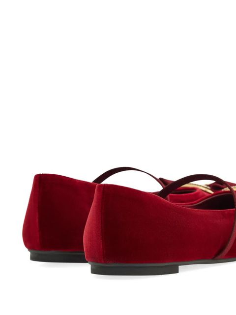 Ferragamo Mary Jane ballerina shoes - Red