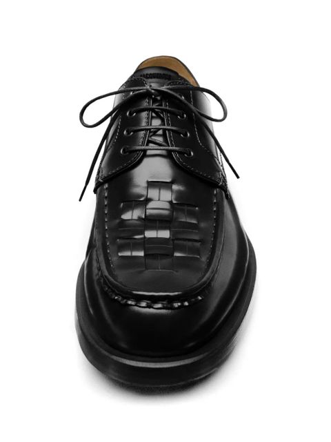 Jacquemus woven lace-up derby shoes - Black