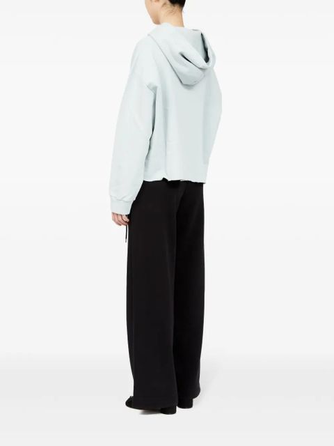 MM6 Maison Margiela numbers-motif hoodie - Blue