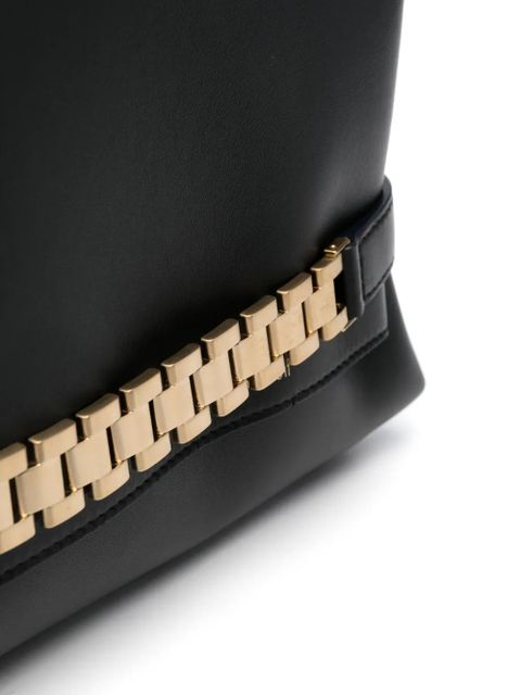 Victoria Beckham mini Chain Pouch leather clutch - Black