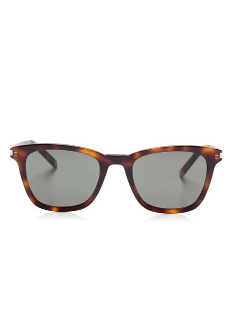 Saint Laurent Eyewear tortoiseshell-effect sunglasses - Brown - zdjęcie produktu nr 1