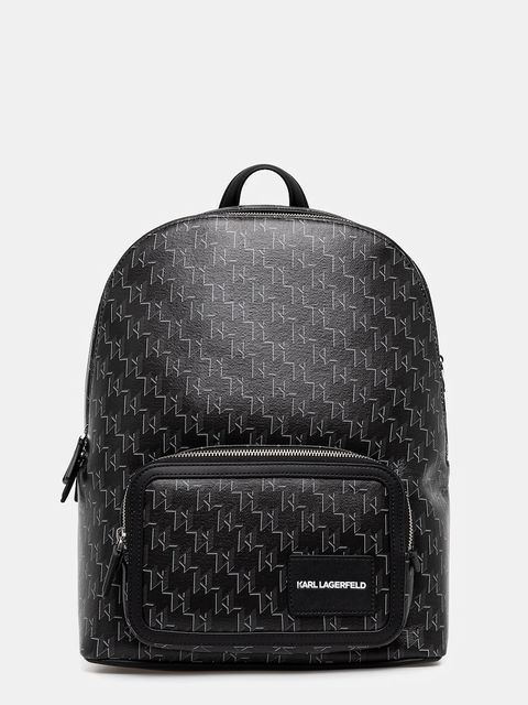 Karl Lagerfeld plecak K/VOYAGE damski kolor czarny duży wzorzysty A1W30188 - zdjęcie produktu nr 1