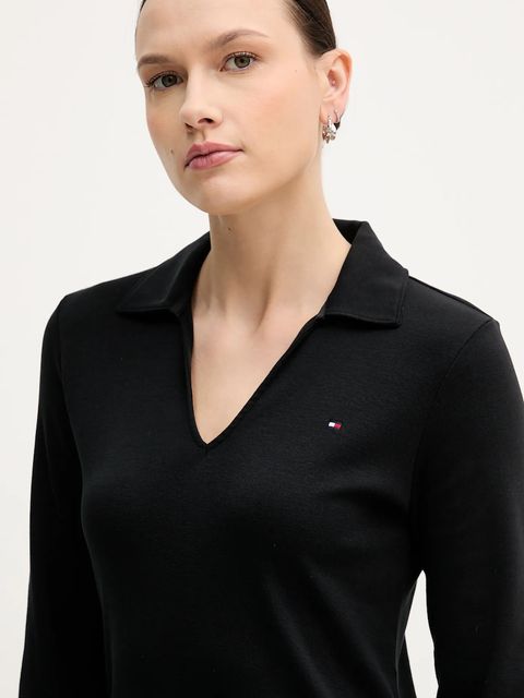 Tommy Hilfiger sukienka bawełniana kolor czarny mini rozkloszowana WW0WW47868