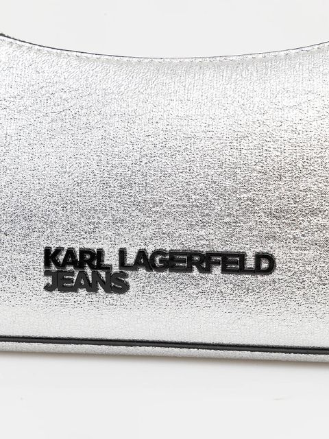 Karl Lagerfeld Jeans torebka kolor srebrny A4W30173