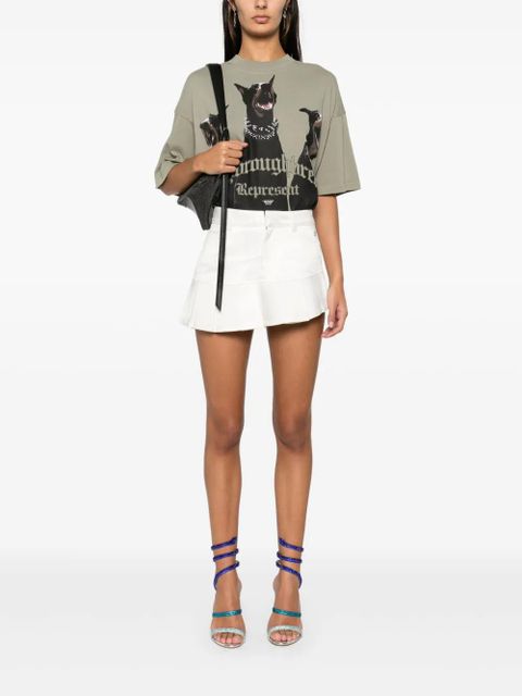 GCDS logo-plaque mini skirt - Neutrals - zdjęcie produktu nr 2