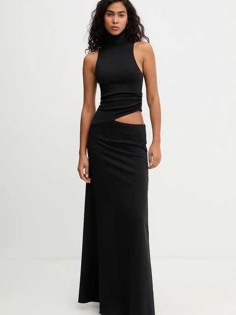 La Mania sukienka ASHER kolor czarny maxi rozkloszowana ASHER - zdjęcie produktu nr 1