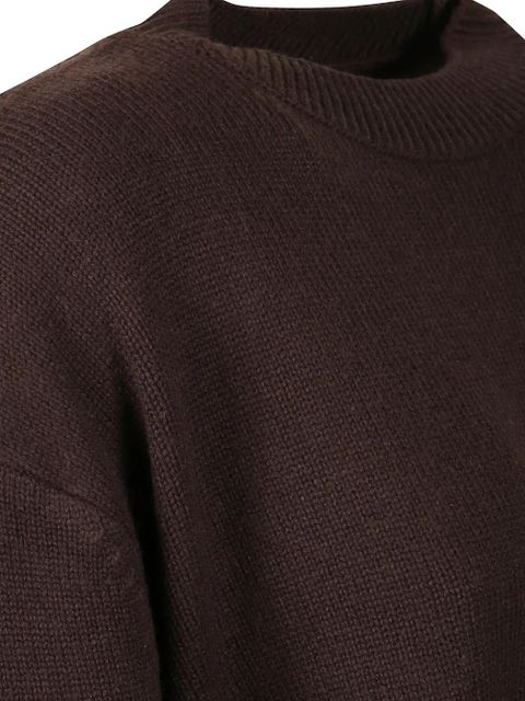 The Frankie Shop Rafaela padded-knit sweater - Brown