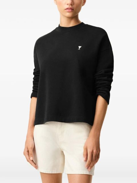 AMI Paris embroidery sweatshirt - Black - zdjęcie produktu nr 2