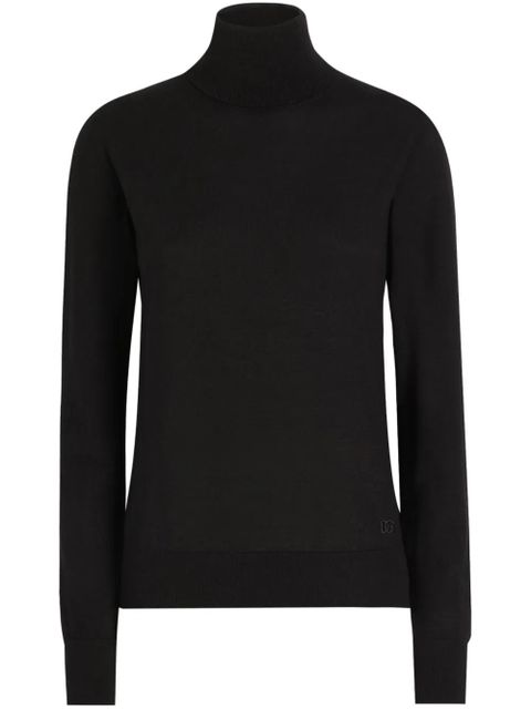 Dolce & Gabbana logo-embroidered sweater - Black - zdjęcie produktu nr 1