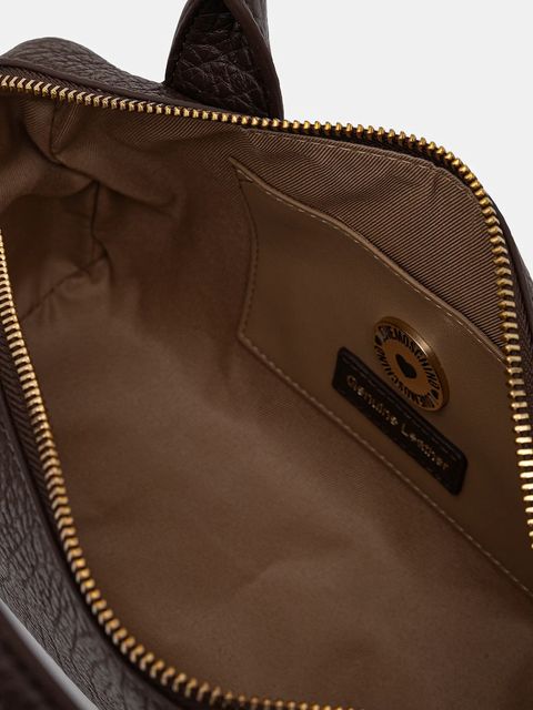 Love Moschino torebka skórzana kolor brązowy JC4338PP0NK1431A